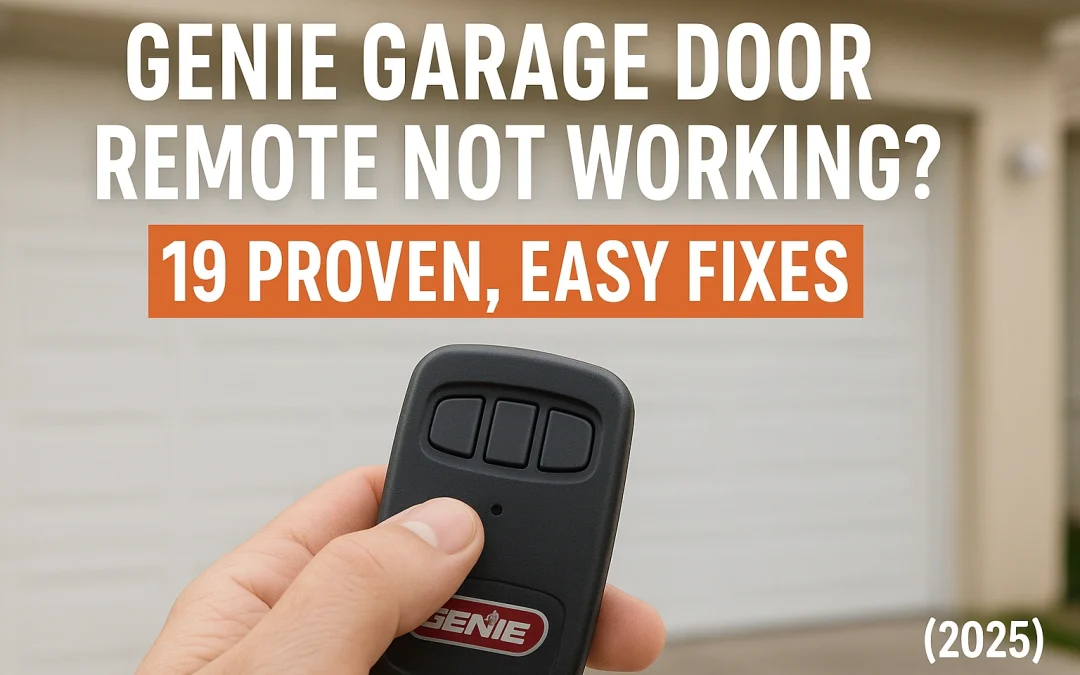 Genie garage door remote not working? 19 Proven, Easy Fixes 2025