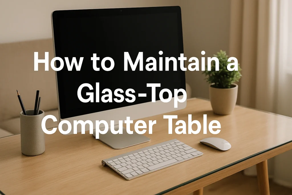 How to Maintain a Glass-Top Computer Table