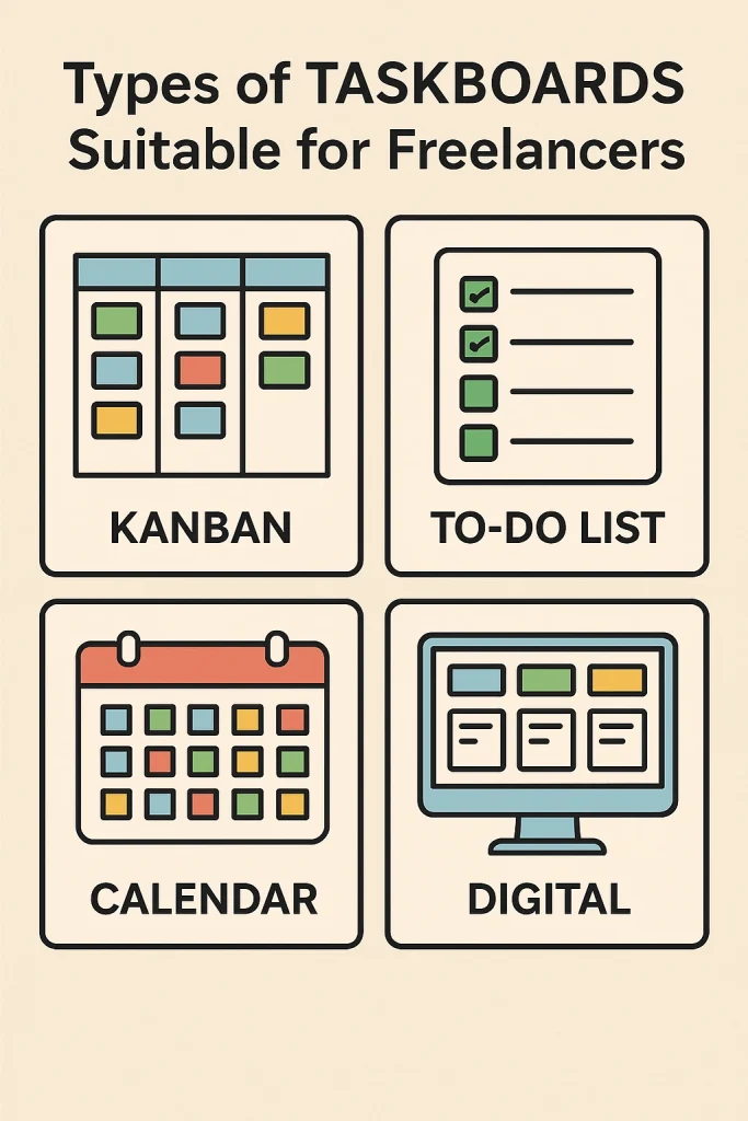 Types of Taskboards Suitable for Freelancers