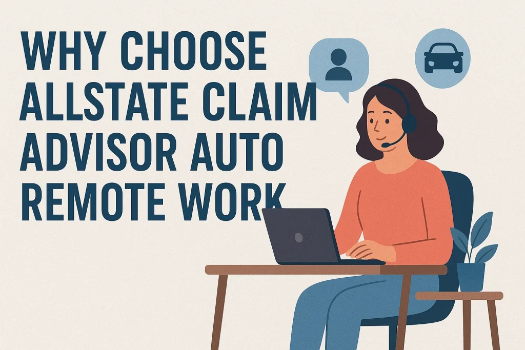 Why Choose allstate claim advisor auto remote work​