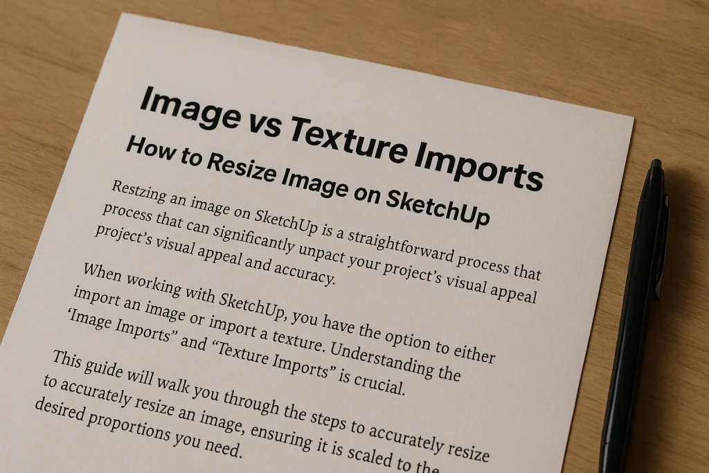 how to resize image on SketchUp