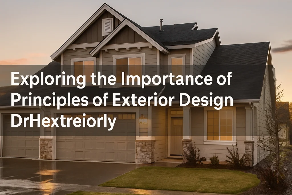 what are the principles of exterior design drhextreriorly