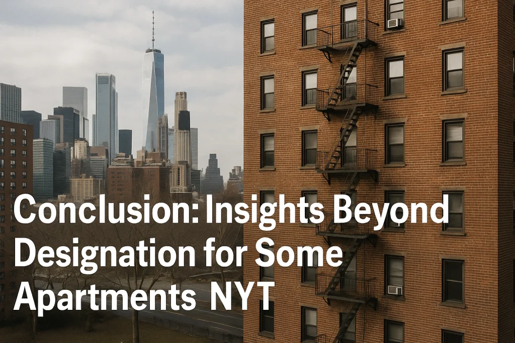 designation for some apartments nyt