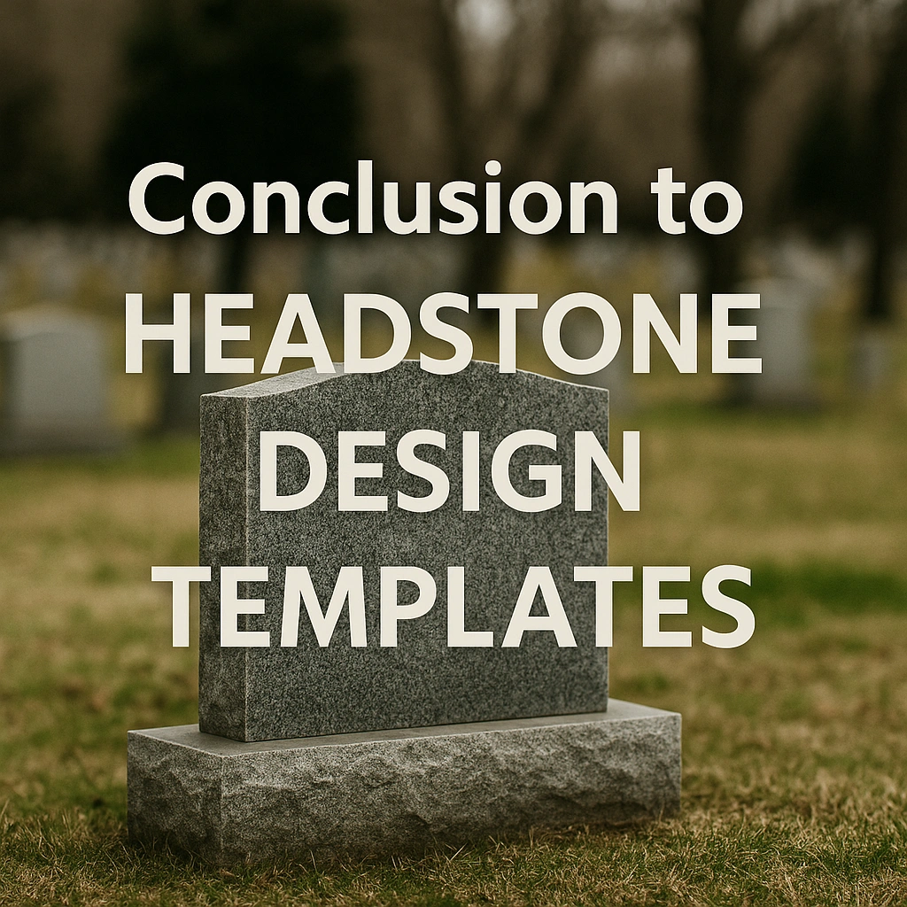headstone designs templates
