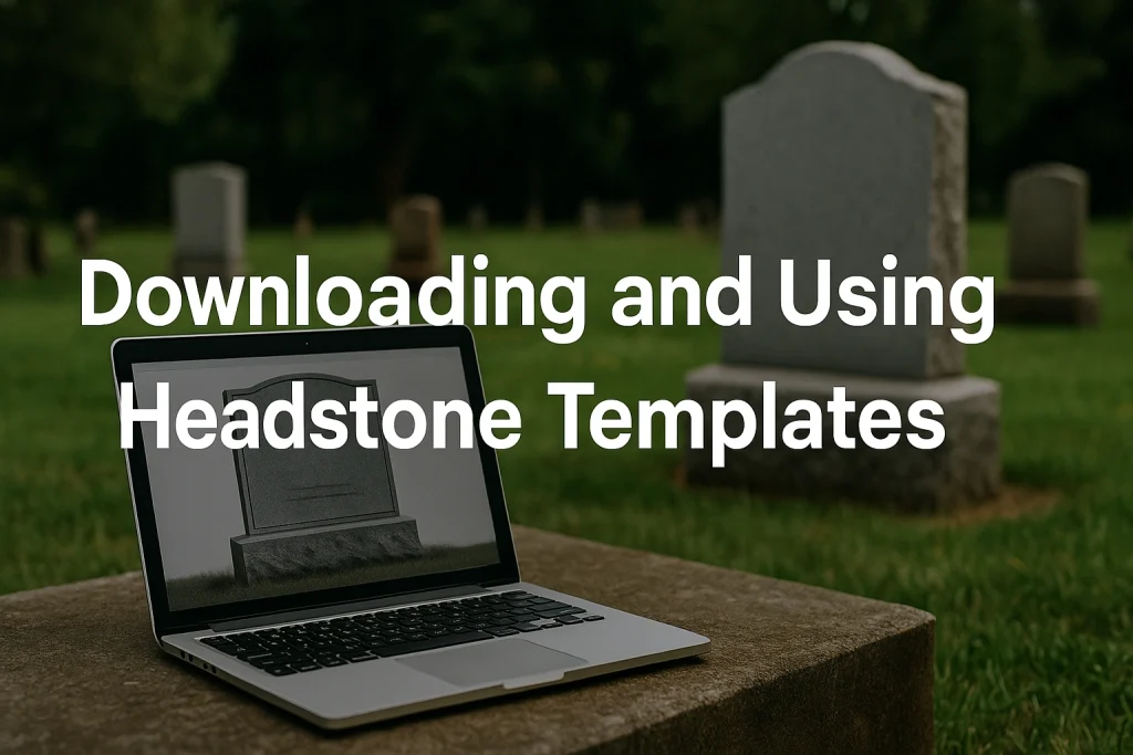 headstone designs templates