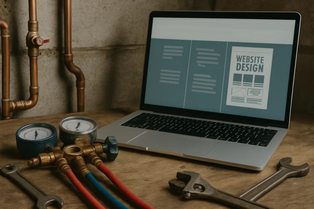 zerrow studios custom web design plumbing hvac